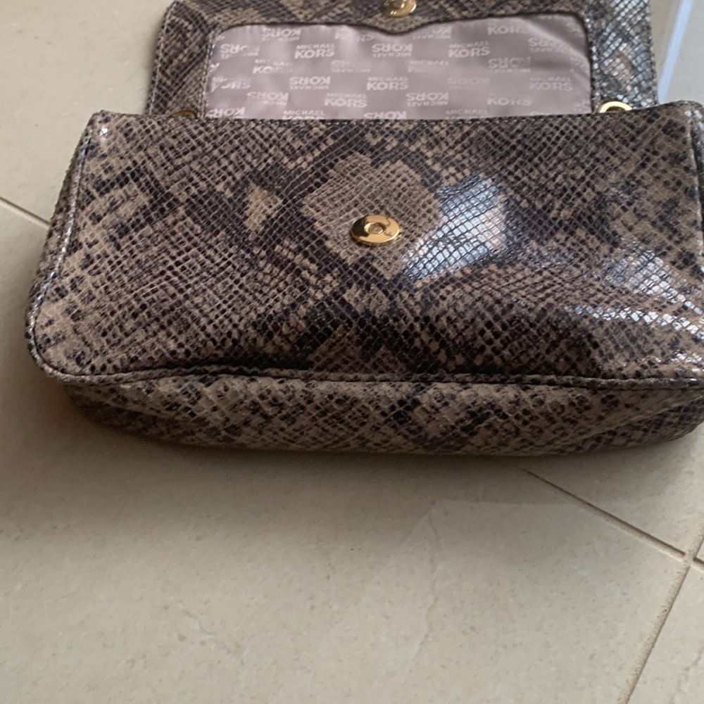 Michael Kors Python Double Chain Strap Shoulder B… - image 8